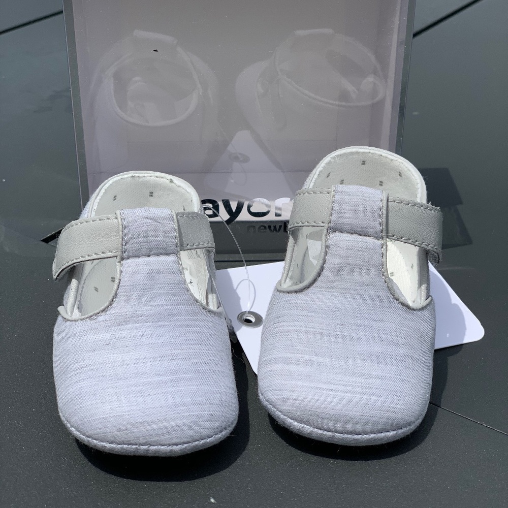 New Mayoral Grey Soft Sole Baby Shoe NB 1 2 3 4